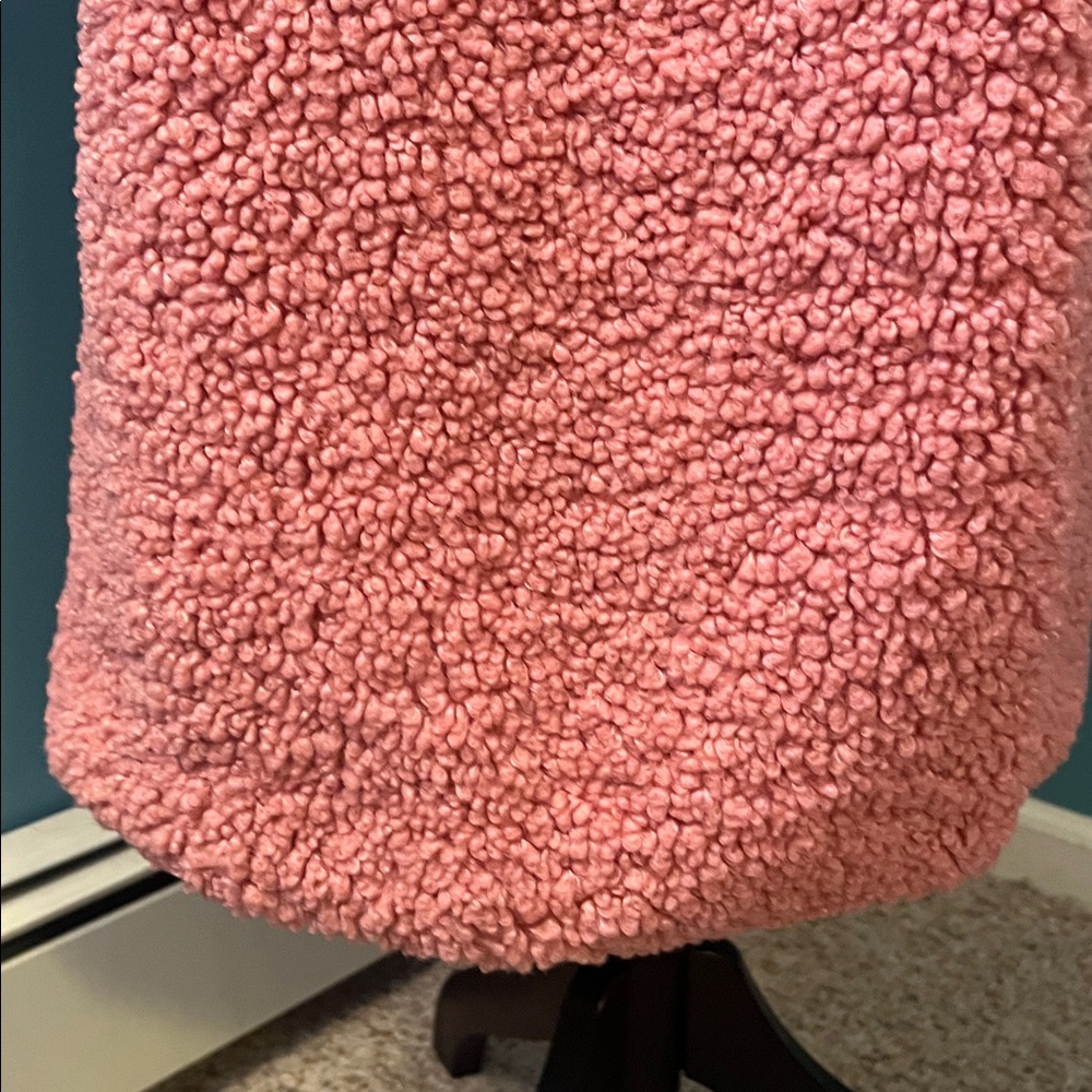 J Crew Pink Double-breasted Teddy Sherpa Topcoat Size Medium - Picture 5 of 16